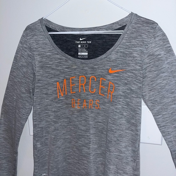 Mercer Bears Arch Over Officially Licensed Long Sleeve T-Shirt I XS - Picture 3 of 8